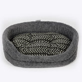 Danish Design Sherpa Feece Slumber Dog Bed Charcoal Arrows