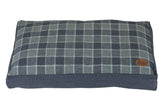 Grey Square Checker Lounger Dog Bed