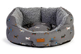 FatFace Marching Dogs Deluxe Slumber Dog Bed