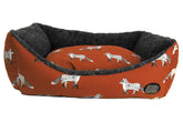 Fox Print Rectangular Dog Bed