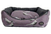 Pheasant Heater Print Dog Bed