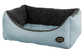 Light Blue Polka Dot Dog Bed