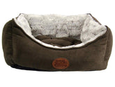 Snug and Cosy Novara Dog Bed in Brown