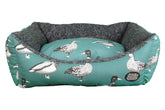 Teal Duck Dog Bed