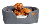 Colour Block Steel Lux Slumber Dog Bed