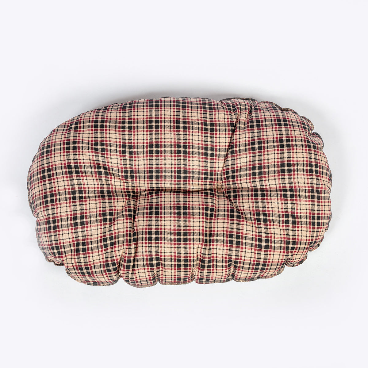 Danish Design Classic Check Quilted Mattress Dog Bed Top View