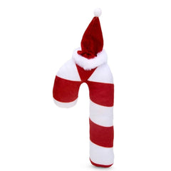 Petface Candy the Christmas Cane Plush Dog Toy Back View
