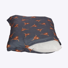Danish Design Bramblehorn Deep Duvet Dog Bed showing the removable cover and inner cushion
