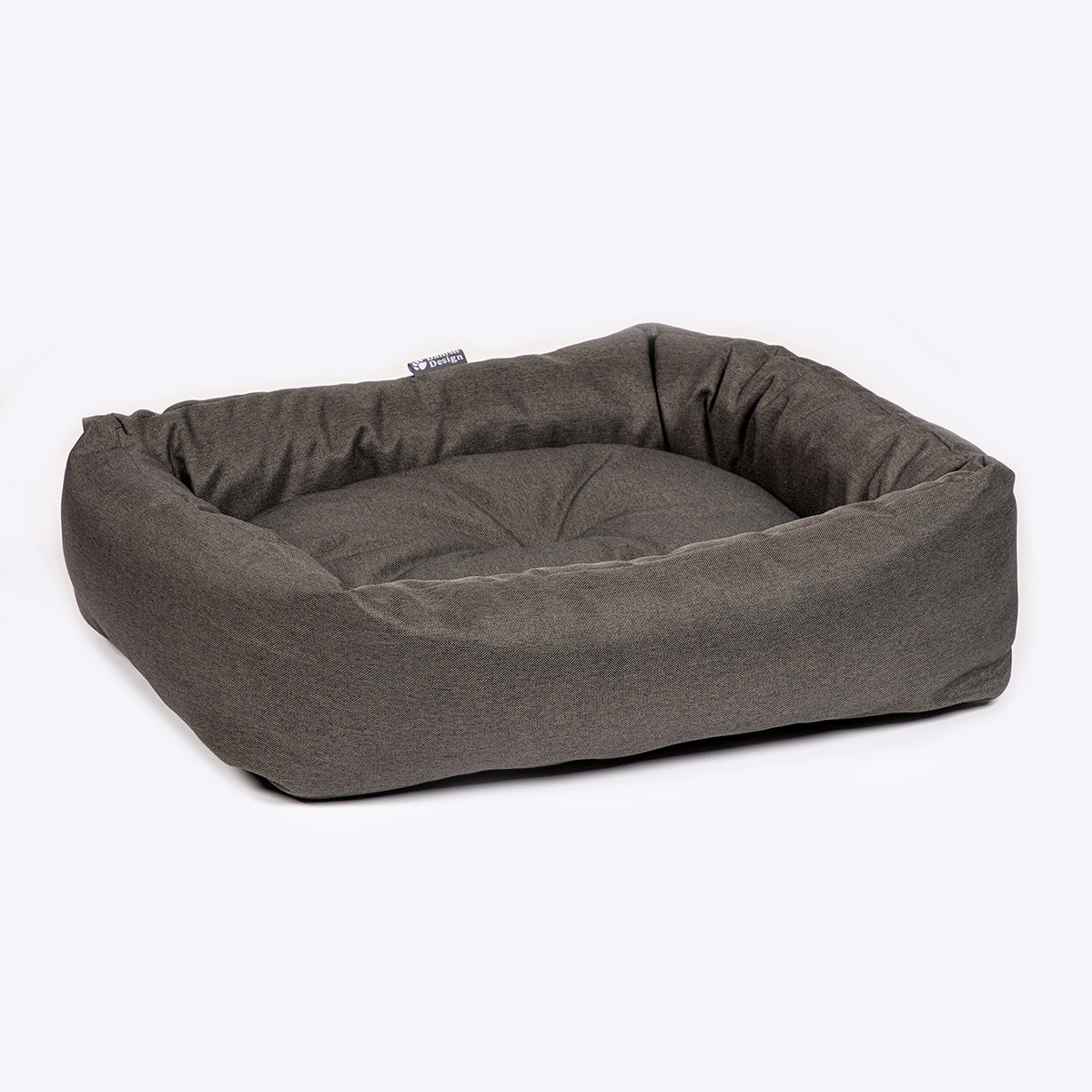 Danish Design Anti Bac Snuggle Dog Bed in Green showing the side #colour_green