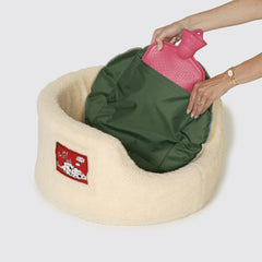 Danish Design My First Bed - Sherpa Fleece Puppy Dog Bed, Cream