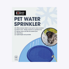 Danish Design Pet Cooling Water Sprinkler Packaging Front
