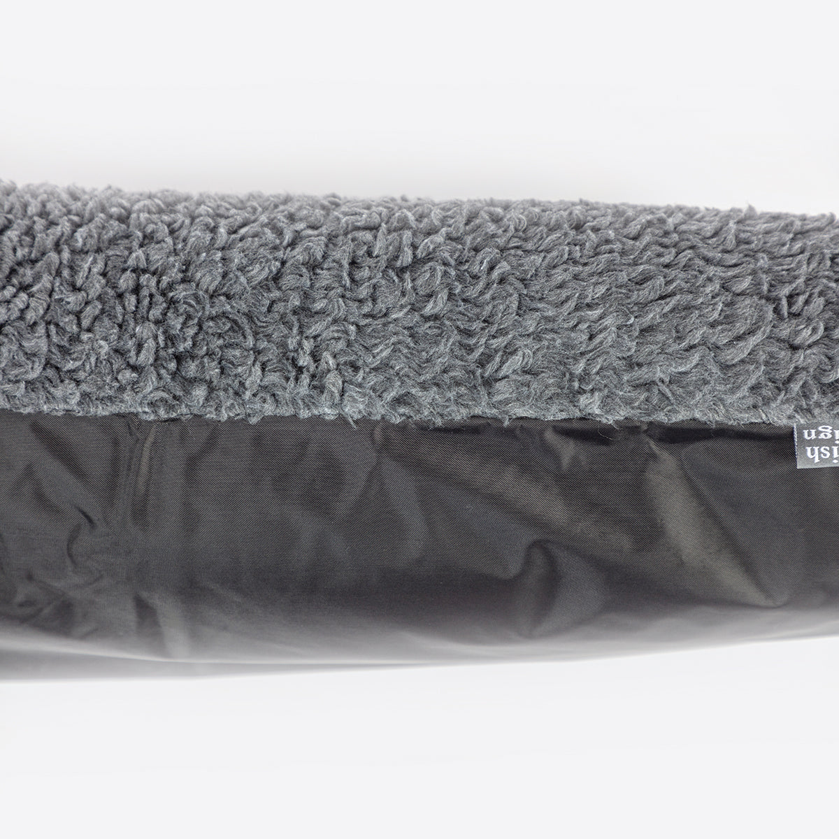 Danish Design Happy Landings Deep Duvet Dog Bed Close Up of the Side showing the two fabrics