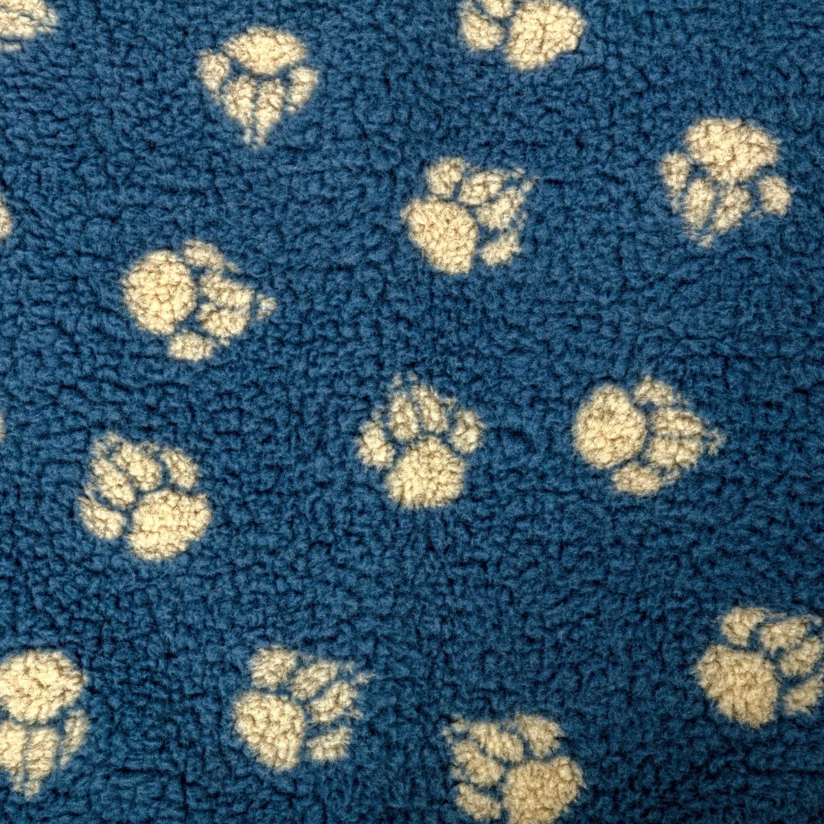 Danish Design Blue Sherpa Fleece Deep Duvet Dog Bed – Harbour Paw Close Up