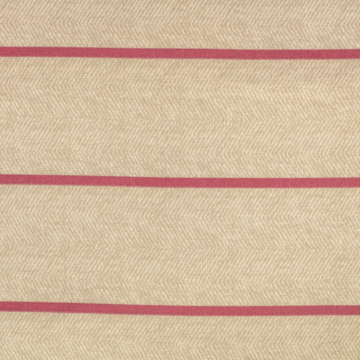 Danish Design Heritage Herringbone Deep Duvet Dog Bed Close up of the fabric showig the red stripe