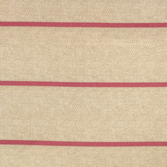Danish Design Heritage Herringbone Deep Duvet Dog Bed Close up of the fabric showig the red stripe