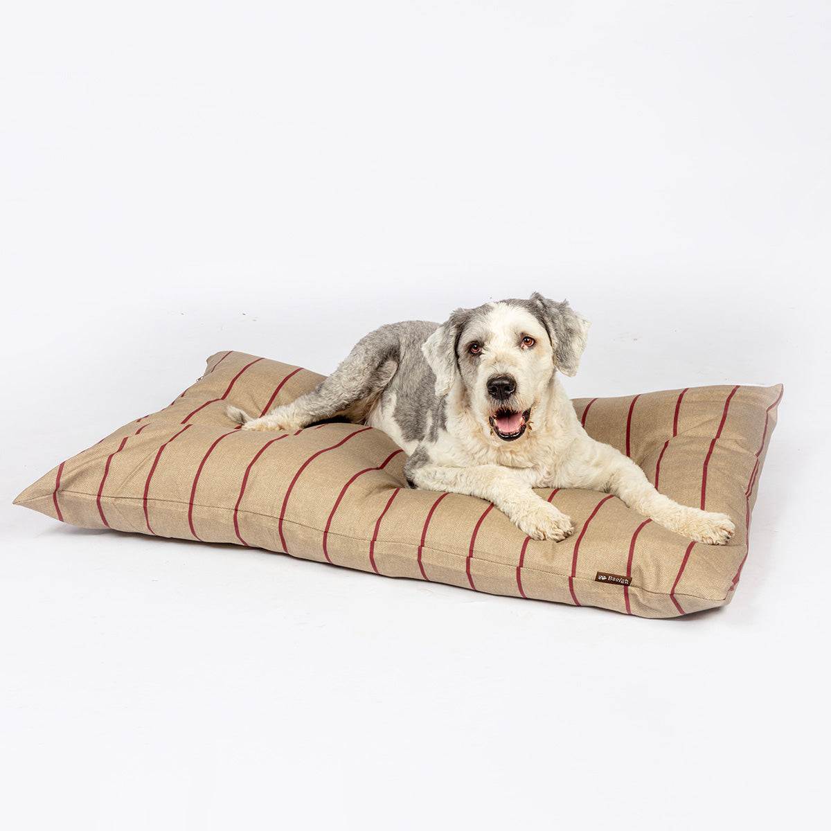 Danish Design Heritage Herringbone Deep Duvet Dog Bed with Dog