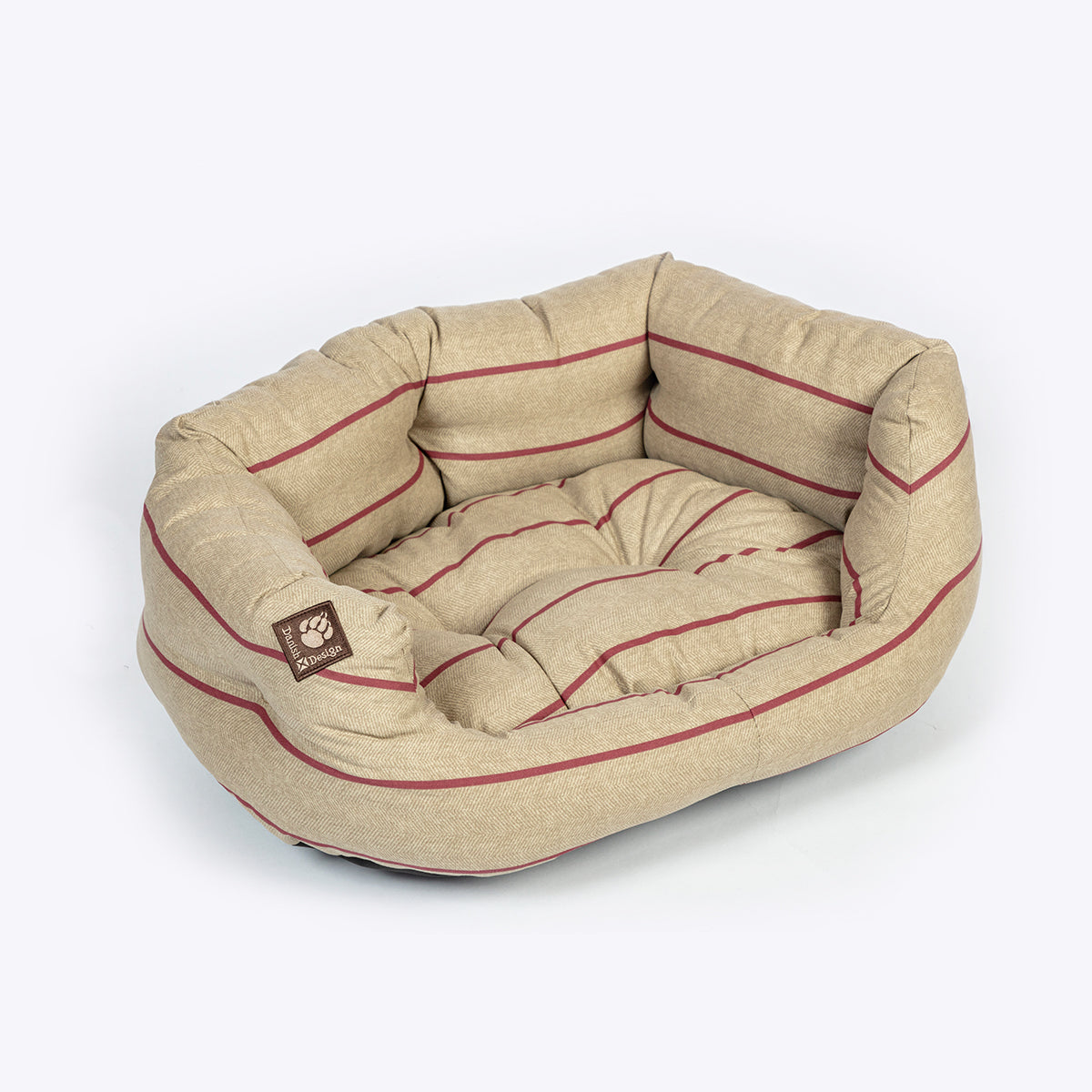 Danish Design Heritage Herringbone Deluxe Slumber Dog Bed Side View