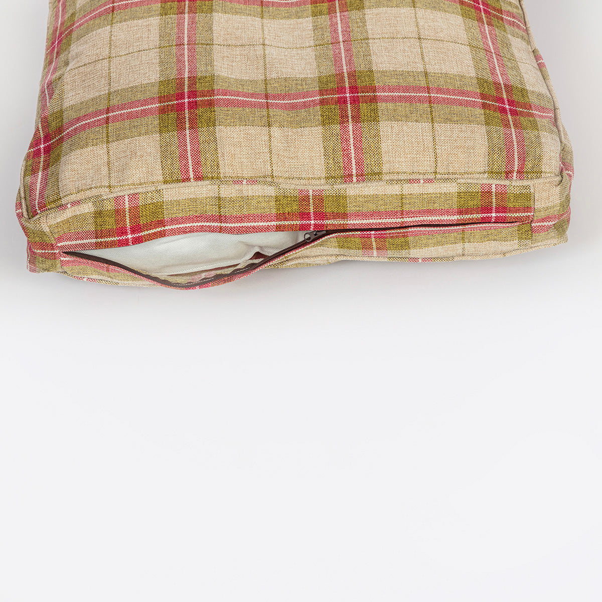 Danish Design Newton Moss Box Duvet Dog Bed showing the inner removable cushion