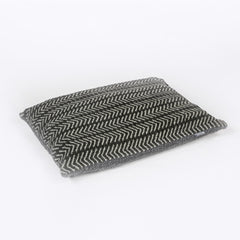 Danish Design Sherpa Fleece Charcoal Arrows Duvet Dog Bed side view