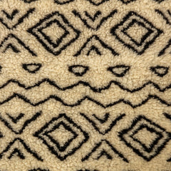 Danish Design Sherpa Fleece Deep Duvet Dog Bed – Neutral Geometric