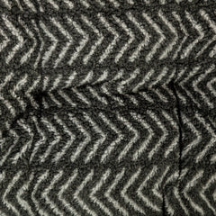 Danish Design Sherpa Fleece Quilted Mattress Dog Bed in Charcoal Arrow Design close up #Colour_Charcoal Arrows (Tonal Greys)