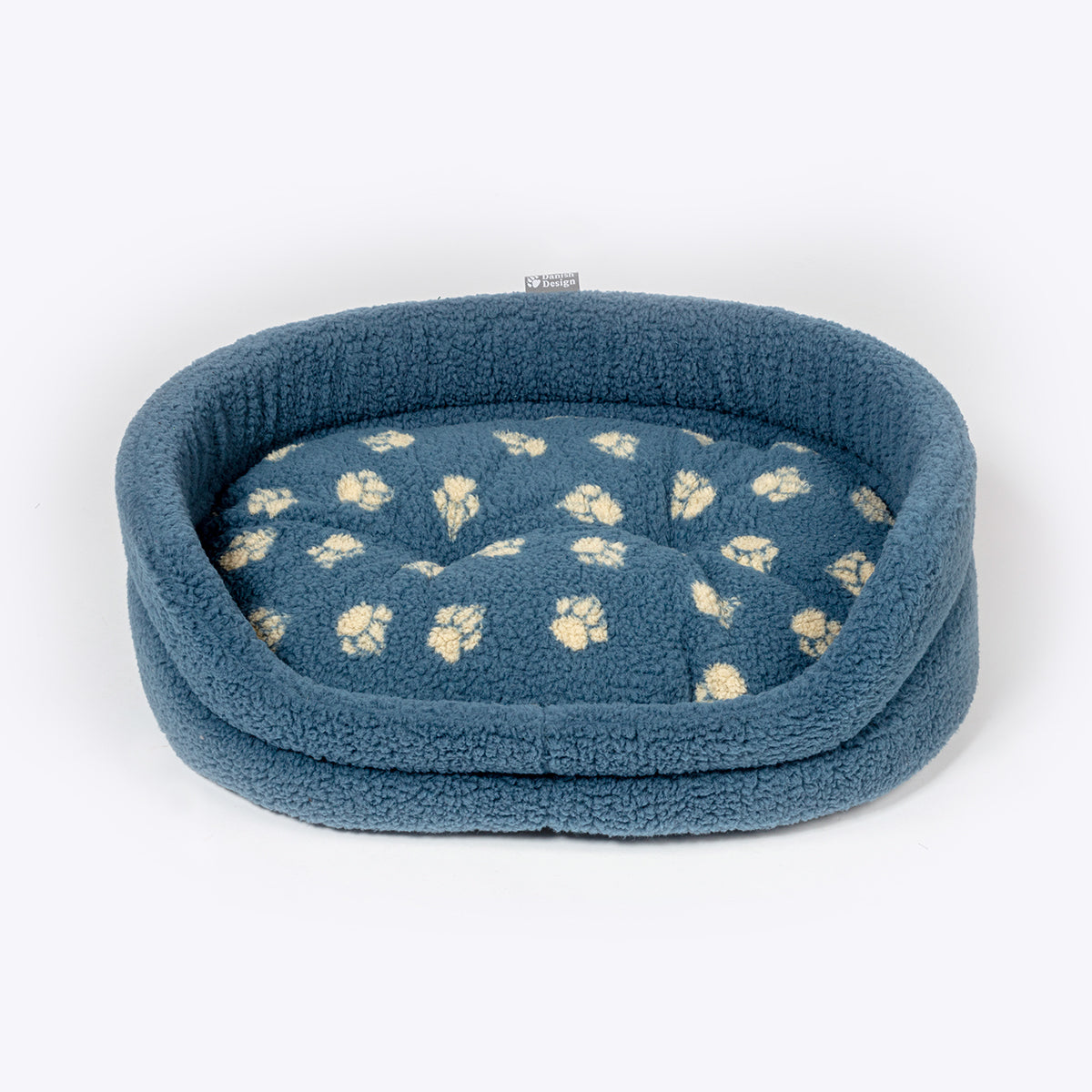 Danish Design Sherpa Feece Slumber Dog Bed Blue Harbour