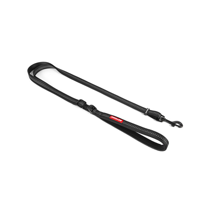 EzyDog Essential Adjustable Dog Lead Black in Medium