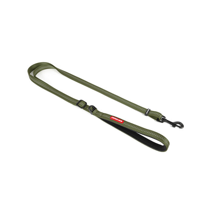 EzyDog Essential Adjustable Dog Lead Palm Green in Medium