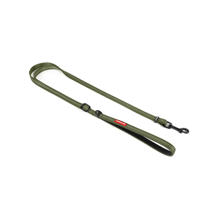 EzyDog Essential Adjustable Dog Lead Palm Green in Small