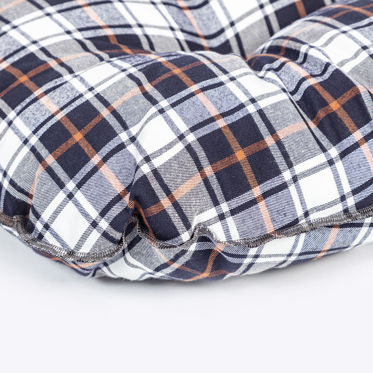 Danish Design Lumberjack Quilted Mattress Dog Bed in White Close Up