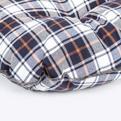 Danish Design Lumberjack Quilted Mattress Dog Bed in White Close Up