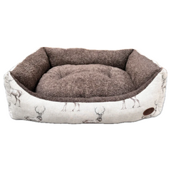 Snug and Cosy Moorland Stag Rectangle Dog Bed