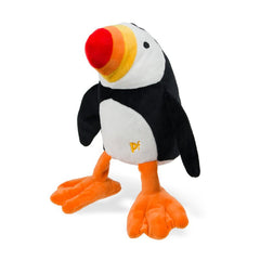 Petface Pana Puffin Plush Dog Toy Looking Left