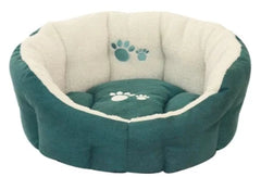 Snug and Cosy Pisa Oval Dog Bed Turquoise