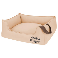 Snug & Cosy Wilderness Camel Rectangle Dog Bed