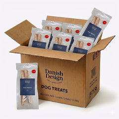 Danish Design Collagen Chicken Flavour Large Dog Chew Rolls – 12 x 180g Bulk Pack