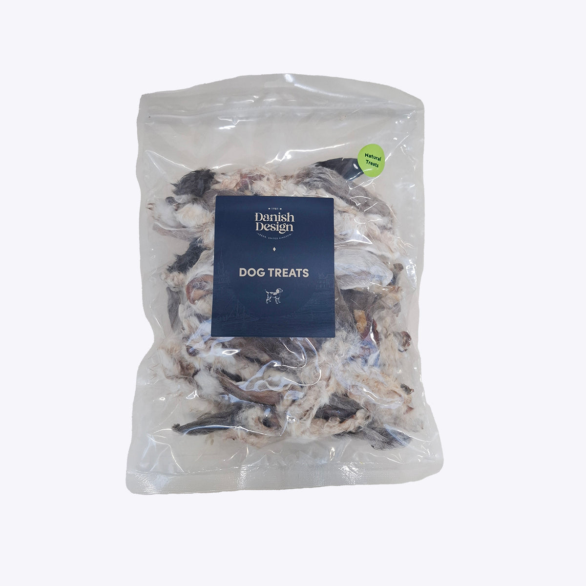Danish Design Rabbit Ears with Hair in Packaging