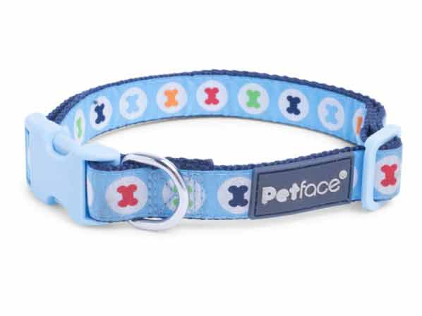 Petface Blue Bones Dog Collar