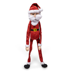 Petface Santa Farther Christmas Crinkle Legs Dog Toy - Front