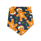 Petface Christmas Gingerbread Man Bandana for Dogs close