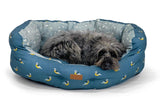 FatFace Flying Birds Deluxe Slumber Dog Bed with Dog