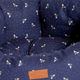 FatFace Spotty Bees Deluxe Slumber Dog Bed Close Up
