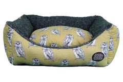 Owl Print Dog Bed